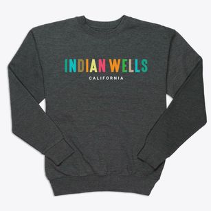 Indian Wells California Color Pop Premium Crewneck Sweatshirt