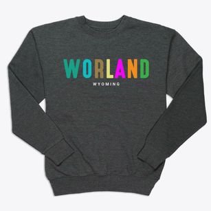 Worland Wyoming Color Pop Premium Crewneck Sweatshirt