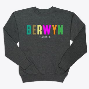 Berwyn Illinois Color Pop Premium Crewneck Sweatshirt