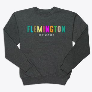 Flemington New Jersey Color Pop Premium Crewneck Sweatshirt