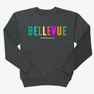 Bellevue Nebraska Color Pop Premium Crewneck Sweatshirt