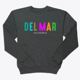 Del Mar California Color Pop Premium Crewneck Sweatshirt