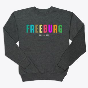 Freeburg Illinois Color Pop Premium Crewneck Sweatshirt