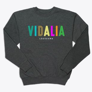 Vidalia Louisiana Color Pop Premium Crewneck Sweatshirt