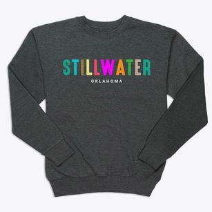 Stillwater Oklahoma Color Pop Premium Crewneck Sweatshirt