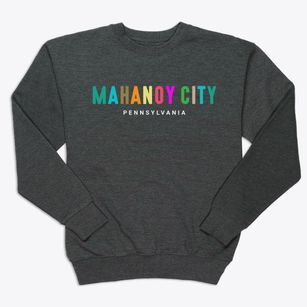 Mahanoy City Pennsylvania Color Pop Premium Crewneck Sweatshirt