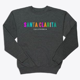 Santa Clarita California Color Pop Premium Crewneck Sweatshirt