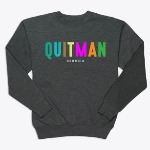 Quitman Georgia Color Pop Premium Crewneck Sweatshirt
