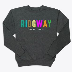 Ridgway Pennsylvania Color Pop Premium Crewneck Sweatshirt