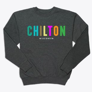 Chilton Wisconsin Color Pop Premium Crewneck Sweatshirt