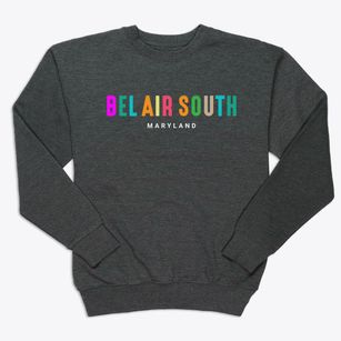 Bel Air South Maryland Color Pop Premium Crewneck Sweatshirt