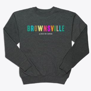 Brownsville Louisiana Color Pop Premium Crewneck Sweatshirt