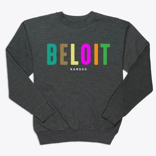 Beloit Kansas Color Pop Premium Crewneck Sweatshirt