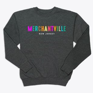 Merchantville New Jersey Color Pop Premium Crewneck Sweatshirt