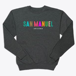 San Manuel Arizona Color Pop Premium Crewneck Sweatshirt
