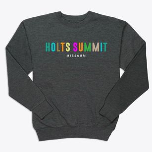 Holts Summit Missouri Color Pop Premium Crewneck Sweatshirt