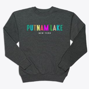 Putnam Lake New York Color Pop Premium Crewneck Sweatshirt