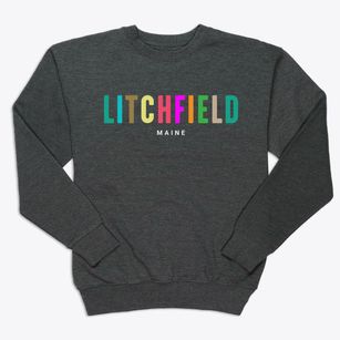 Litchfield Maine Color Pop Premium Crewneck Sweatshirt