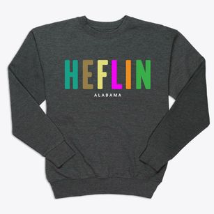 Heflin Alabama Color Pop Premium Crewneck Sweatshirt