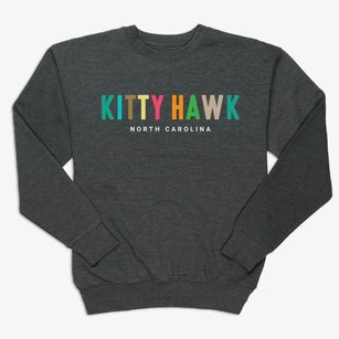 Kitty Hawk North Carolina Color Pop Premium Crewneck Sweatshirt