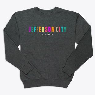 Jefferson City Missouri Color Pop Premium Crewneck Sweatshirt