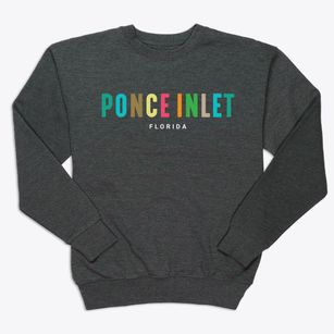 Ponce Inlet Florida Color Pop Premium Crewneck Sweatshirt