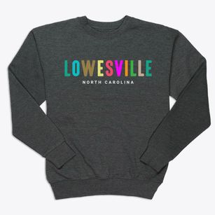 Lowesville North Carolina Color Pop Premium Crewneck Sweatshirt