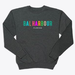 Bal Harbour Florida Color Pop Premium Crewneck Sweatshirt