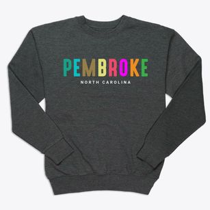 Pembroke North Carolina Color Pop Premium Crewneck Sweatshirt