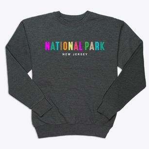National Park New Jersey Color Pop Premium Crewneck Sweatshirt