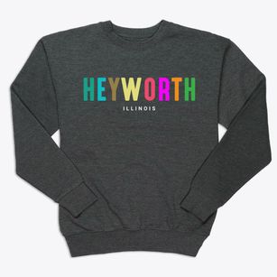 Heyworth Illinois Color Pop Premium Crewneck Sweatshirt