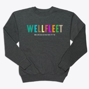 Wellfleet Massachusetts Color Pop Premium Crewneck Sweatshirt