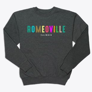 Romeoville Illinois Color Pop Premium Crewneck Sweatshirt