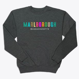 Marlborough Massachusetts Color Pop Premium Crewneck Sweatshirt