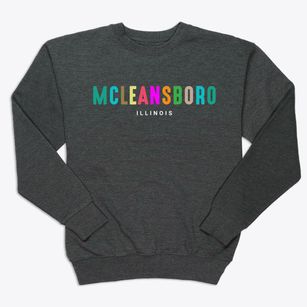 Mcleansboro Illinois Color Pop Premium Crewneck Sweatshirt