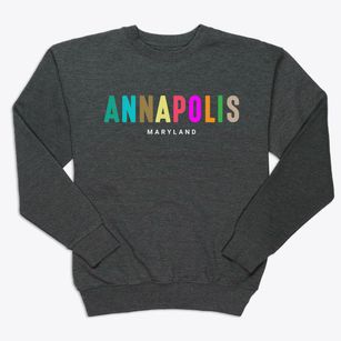 Annapolis Maryland Color Pop Premium Crewneck Sweatshirt