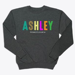 Ashley Pennsylvania Color Pop Premium Crewneck Sweatshirt