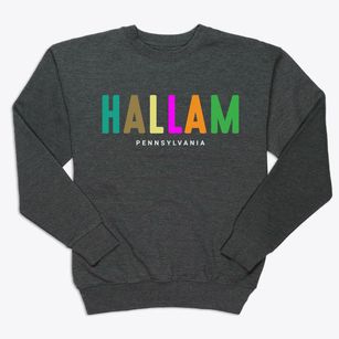 Hallam Pennsylvania Color Pop Premium Crewneck Sweatshirt