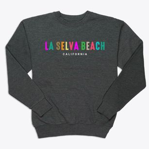 La Selva Beach California Color Pop Premium Crewneck Sweatshirt