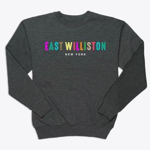 East Williston New York Color Pop Premium Crewneck Sweatshirt