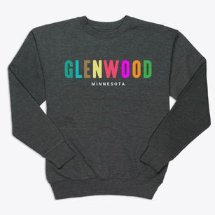 Glenwood Minnesota Color Pop Premium Crewneck Sweatshirt