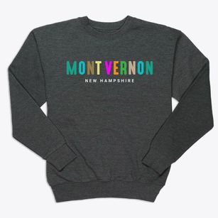 Mont Vernon New Hampshire Color Pop Premium Crewneck Sweatshirt