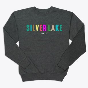 Silver Lake Ohio Color Pop Premium Crewneck Sweatshirt