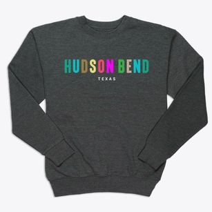 Hudson Bend Texas Color Pop Premium Crewneck Sweatshirt