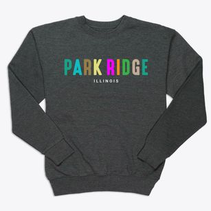 Park Ridge Illinois Color Pop Premium Crewneck Sweatshirt