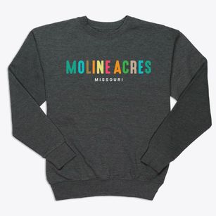 Moline Acres Missouri Color Pop Premium Crewneck Sweatshirt