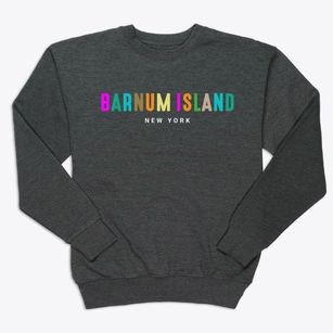 Barnum Island New York Color Pop Premium Crewneck Sweatshirt
