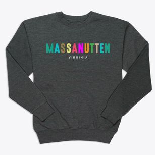 Massanutten Virginia Color Pop Premium Crewneck Sweatshirt