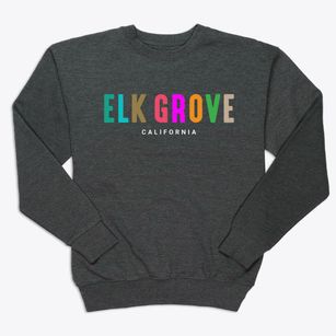 Elk Grove California Color Pop Premium Crewneck Sweatshirt