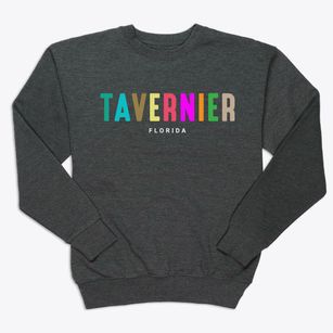 Tavernier Florida Color Pop Premium Crewneck Sweatshirt